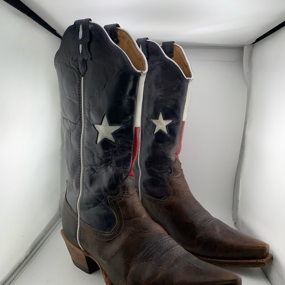 Twisted X WSO0012 Red White & Blue Leather Cowboy Western Boots Women's 9.5B - Picture 6 of 11